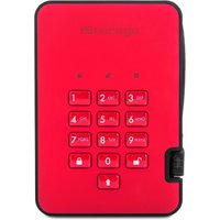 ISTORAGE DiskAshur2 Portable Hard Drive - 500 GB, Red, Red