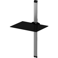 SONOROUS PL2610 Single Shelf Support System - Black & Silver, Black