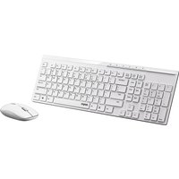 RAPOO X8100 Wireless Keyboard & Mouse Set - White, White