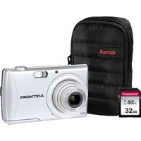 PRAKTICA Luxmedia Z250-S Compact Camera & Accessories Bundle - Silver, Silver