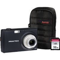 PRAKTICA Luxmedia Z250-BK Compact Camera & Accessories Bundle - Black, Black