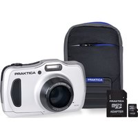PRAKTICA Luxmedia WP240-S Compact Camera & Accessories Bundle - Silver, Silver