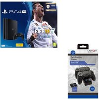 SONY PlayStation 4 Pro & FIFA 18 With Twin Docking Station Bundle