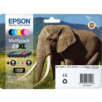 EPSON Elephant 24XL 5-colour Ink Cartridges - Multipack