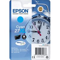 EPSON Alarm Clock 27XL Cyan Ink Cartridge, Cyan
