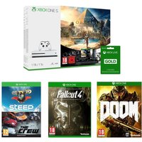 MICROSOFT Xbox One, Games & Xbox LIVE Gold Subscription Bundle, Gold