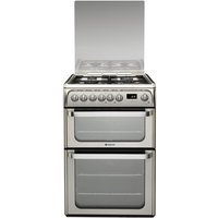 HOTPOINT HUD61X Dual Fuel Cooker - Stainless Steel, Stainless Steel