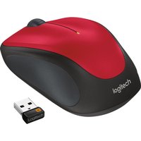 LOGITECH M235 Wireless Optical Mouse - Red, Red