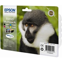 EPSON Monkey T0895 Cyan, Magenta, Yellow & Black Ink Cartridges - Multipack, Cyan