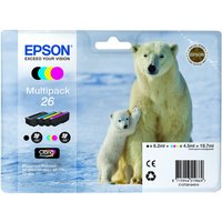 EPSON Polar Bear T2616 Cyan, Magenta, Yellow & Black Ink Cartridges - Multipack, Cyan