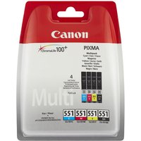 CANON CLI-551 Cyan, Magenta, Yellow & Black Ink Cartridges - Multipack, Cyan