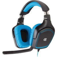 LOGITECH G430 Gaming Headset - Black & Blue, Black