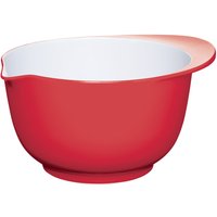 COLOURWORKS 22 Cm Mixing Bowl - Red & White, Red