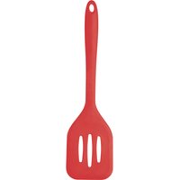 COLOURWORKS Flexible 31 Cm Slotted Turner - Red, Red
