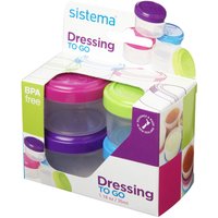 SISTEMA Round 0.35-litres Dressing Pots - Pack Of 4