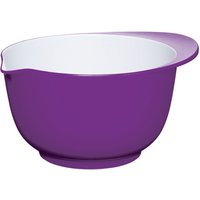 COLOURWORKS 22 Cm Mixing Bowl - Purple & White, Purple