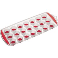 COLOURWORKS 21 Hole Ice Cube Tray - Red, Red