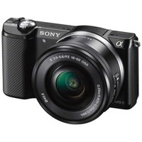 SONY A5000 Compact System Camera With 16-50 Mm F/3.5-5.6 OSS Zoom Lens, Black