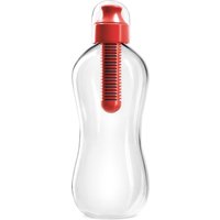 BOBBLE 550 Ml Water Bottle - Red & Transparent, Red