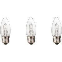 Diall E27 19W Halogen Dimmable Candle Light Bulb Pack Of 3
