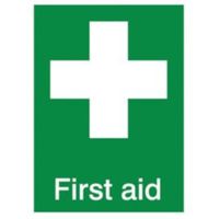 The House Nameplate Company PVC Self Adhesive First Aid Sign (H)200mm (W)150mm