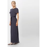 Brakeburn Women's Stripe Short Sleeve Maxi Dress, Navy