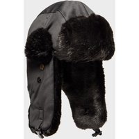 Alpine Women's Fur Trapper Hat, Black