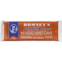 Romneys Chocolate Coated Kendal Mint Cake 55g, Assorted