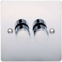Holder 2-Way Double Polished Chrome Dimmer Switch