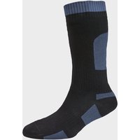 Sealskinz Mid Weight Mid Length Waterproof Socks, Black