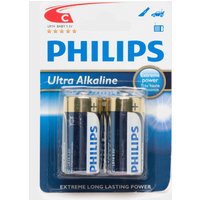 Phillips Ultra Alkaline C LR14 1.5V Batteries 2 Pack, Assorted
