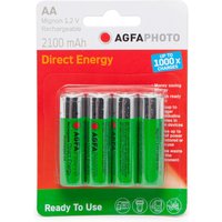 Agfa Rechargeable AA 1.2V Batteries 4 Pack, Assorted