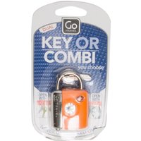 Design Go Dual Combi Key TSA Luggage Lock, Orange