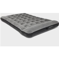 Eurohike Flocked Airbed Deluxe Double With Pump, Grey