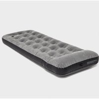 Eurohike Flocked Airbed Deluxe Single With Pump, Grey