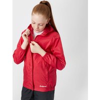Peter Storm Girls' Packable Patterned Waterproof Jacket, Pink