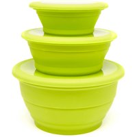 Outwell Collapsible Bowl Set, Green