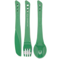 Lifeventure Ellipse Knife, Fork And Spoon Set, Green
