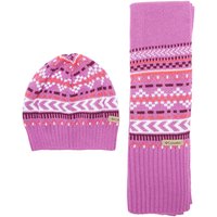 Columbia Women's Winter Worn Hat And Scarf Set, Pink