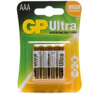 Gp Batteries Ultra Alkaline AAA 4 Pack, Assorted