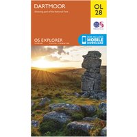 Ordnance Survey Explorer OL 28 Dartmoor Map, Orange