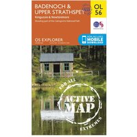 Ordnance Survey Explorer OL 56 Active D Badenoch & Upper Strathspey Map, Orange