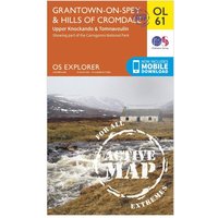 Ordnance Survey Explorer OL 61 Active D Grantown-on-Spey & Hills Of Cromdale Map, Orange