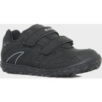Hi Tec Boys Meridian Waterproof Velcro Shoe, Black