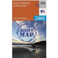 Ordnance Survey Explorer Active 398 Loch Morar & Mallaig Map With Digital Version, Orange