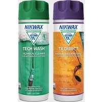 Nikwax Tech Wash And TX Direct 300ml Twin Pack, Multi