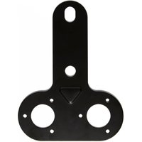 Maypole Double Socket Mounting Plate, Black