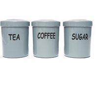 Quest 3 Piece Canister Set, Silver