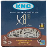 Kmc Chains 116 Link 8 Speed Chain, Silver
