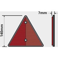 Maypole Reflective Trailer Triangle 2 Pack, Red